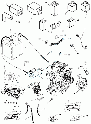 040-Akku, sähkölaitteet