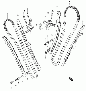 14-Nokkaketjut, kiristin