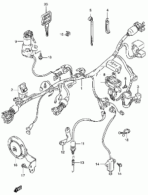 39-Johtosrj., virtalukko, äänimerkinantolaite