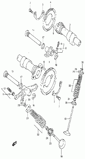 03-Nokk-akseli, Venttiilit