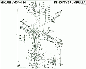 VM34-194 Kaasutin kiihdytyspumpulla