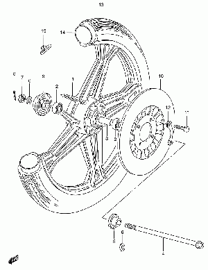 43-Etupyörä