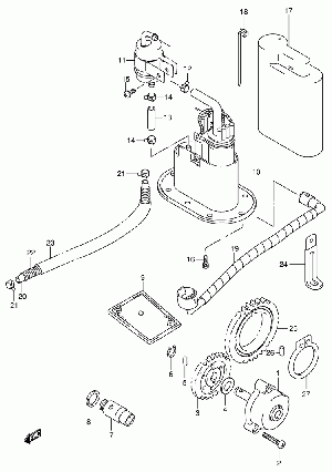 16-Ölypumppu, Bensapumppu