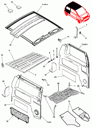 108-Katto, takasisäverhous