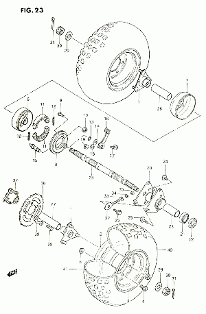 23-Taka-akselisto