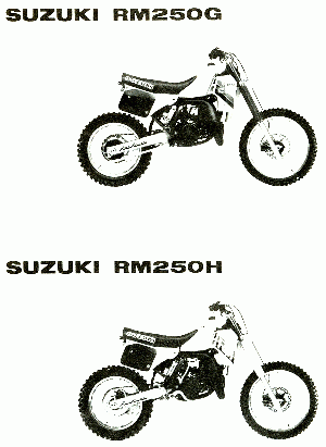 RM-250 G,H 1986-1987