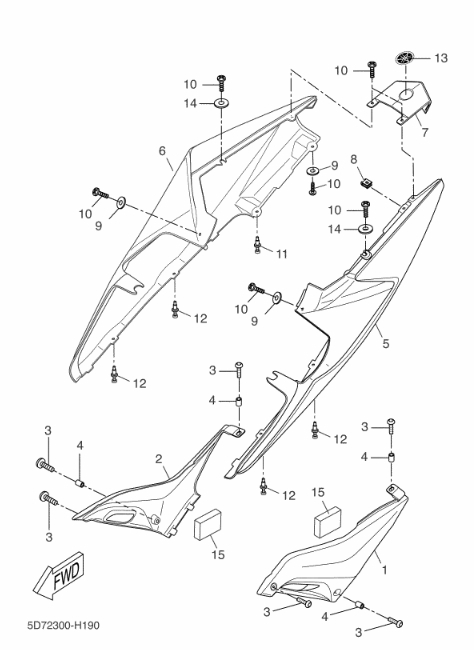 YZF 125 Mallit