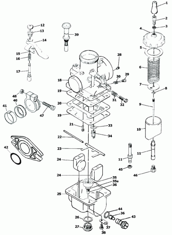 Mikuni 2T kaasuttimet