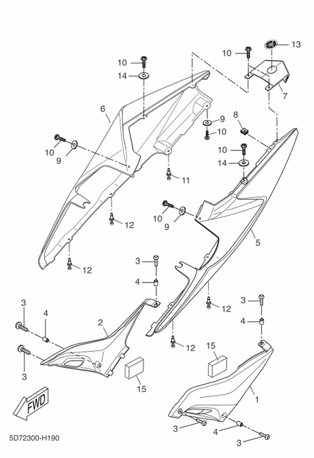 YZF 125 Mallit