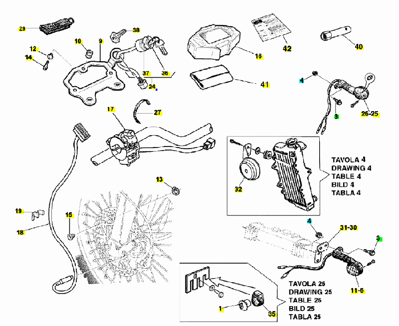 125 cc Alkuperäisosat