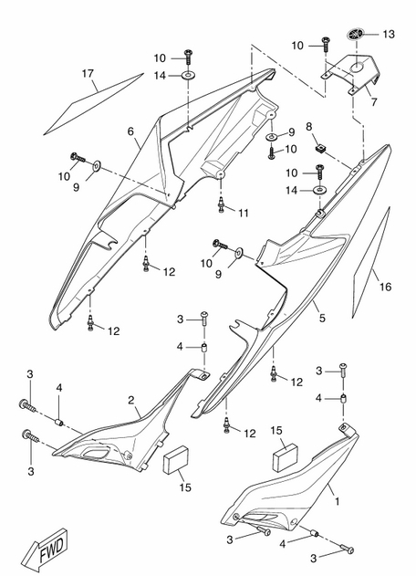 YZF 125 Mallit