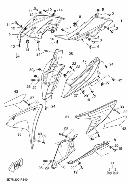 YZF 125 Mallit