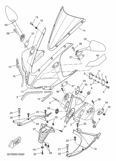 YZF 125 Mallit