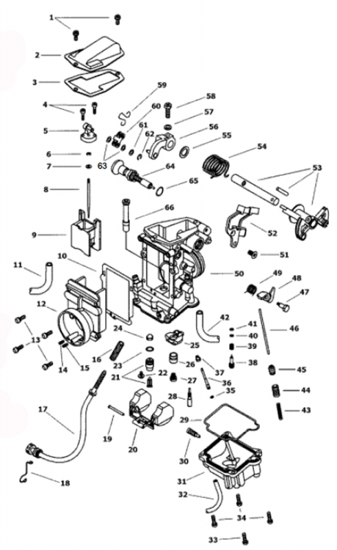 Mikuni 4T kaasuttimet