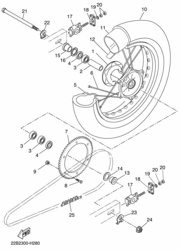 WR 125 Mallit