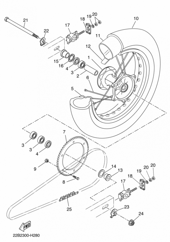 WR 125 Mallit