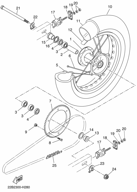 WR 125 Mallit