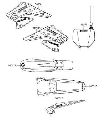 RMZ 250 Alkuperäisluettelot