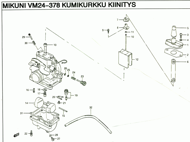 Mikuni 2T kaasuttimet