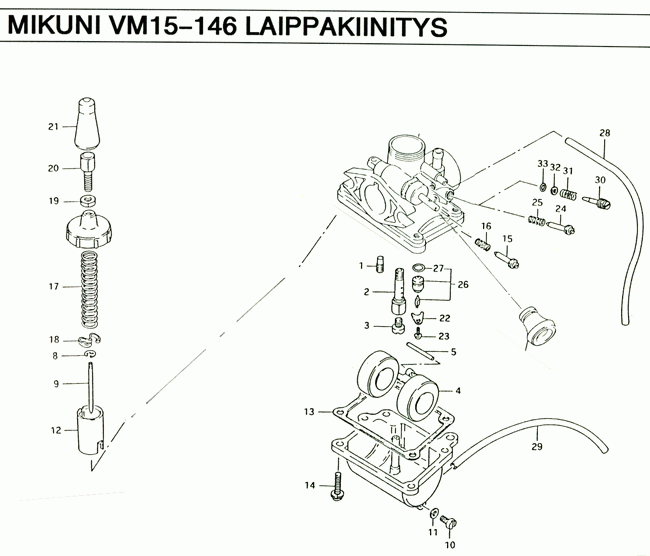 Mikuni 2T kaasuttimet