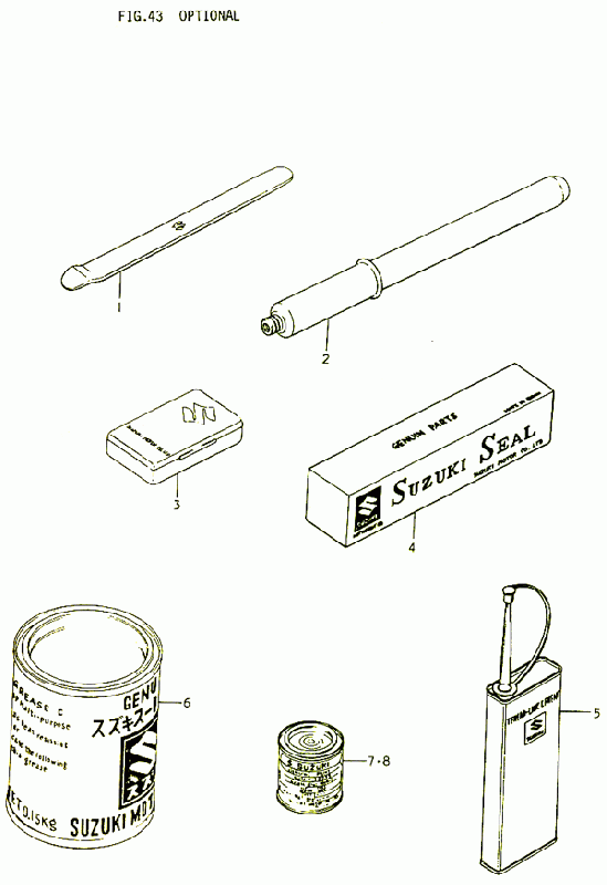 RM-80 Alkuperäisluettelot / Kuvastot