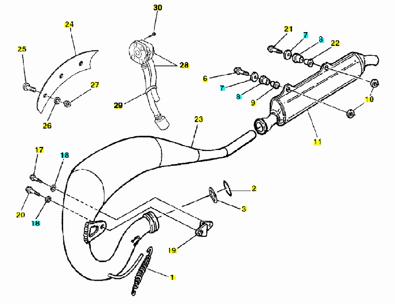 125 cc Alkuperäisosat