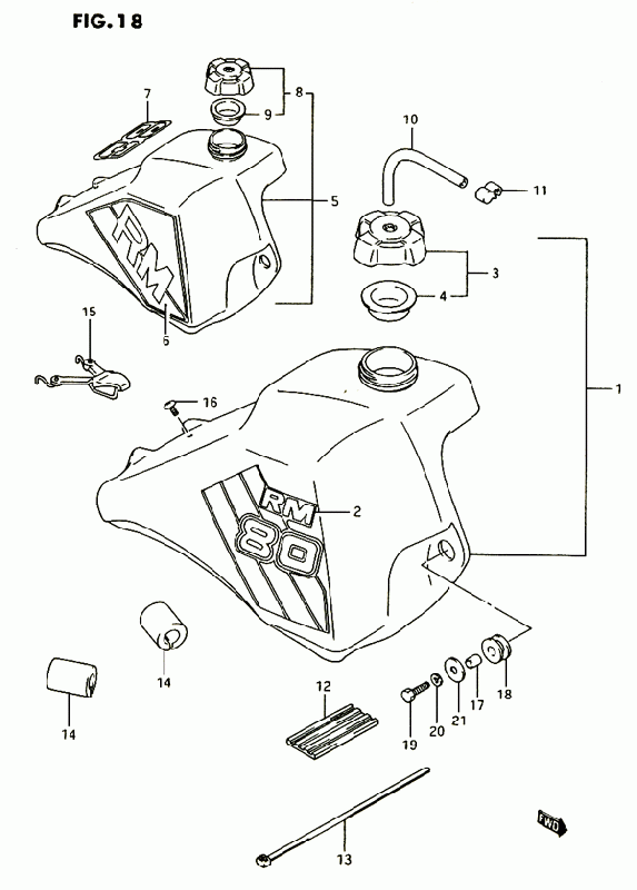 RM-80 Alkuperäisluettelot / Kuvastot