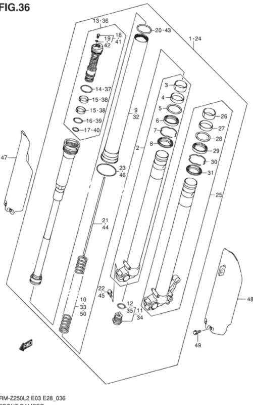 RMZ 250 Alkuperäisluettelot