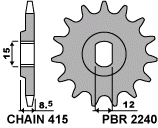 ETURATAS Z11 18NC  KTM 50 SX