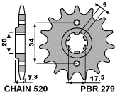 ETURATAS HONDA NSR/CRM-125 Z13