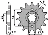 ETURATAS HONDA NSR/CRM-125 Z14